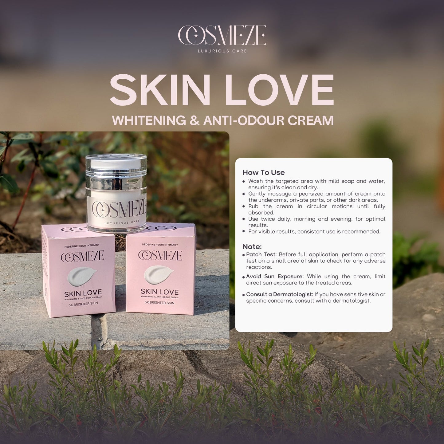 Skin Love Whitening & Anti-Odour Cream